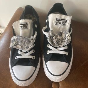 Black and white converse